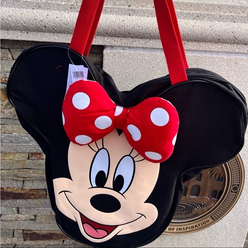 Disney Minnie Mouse Tote Bag - Black and Red